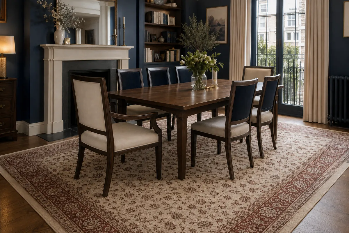 Matched Persian rug after illustrative treatment