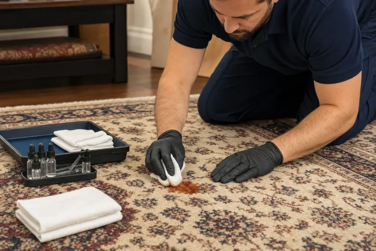 Targeted Rug Stain Treatment